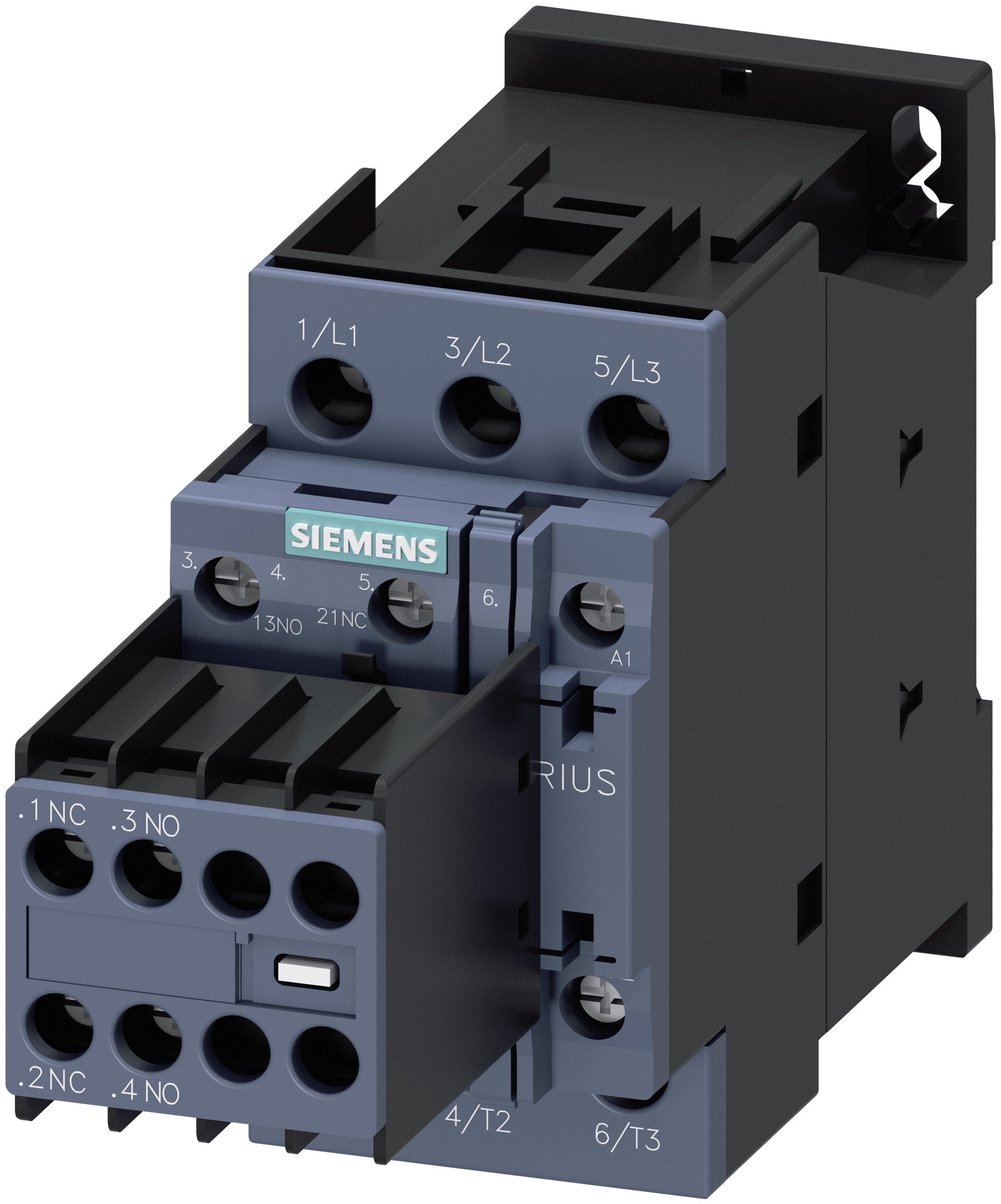 Siemens SIRIUS 3RT Size S0, 3RT2 Contactor, 230 V ac Coil, 3-Pole, 32 A, 15 kW, 2NO + 2NC