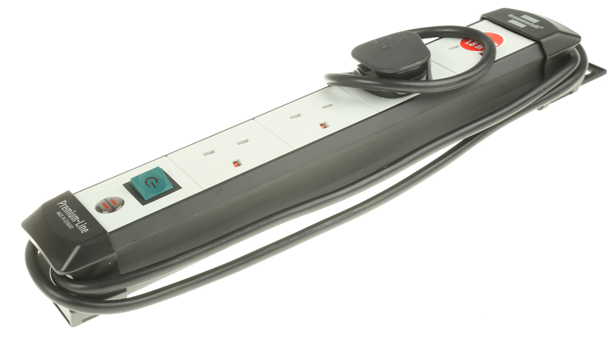 brennenstuhl 1.8m 4 Socket Type G - British Extension Lead, 230 V, IP20