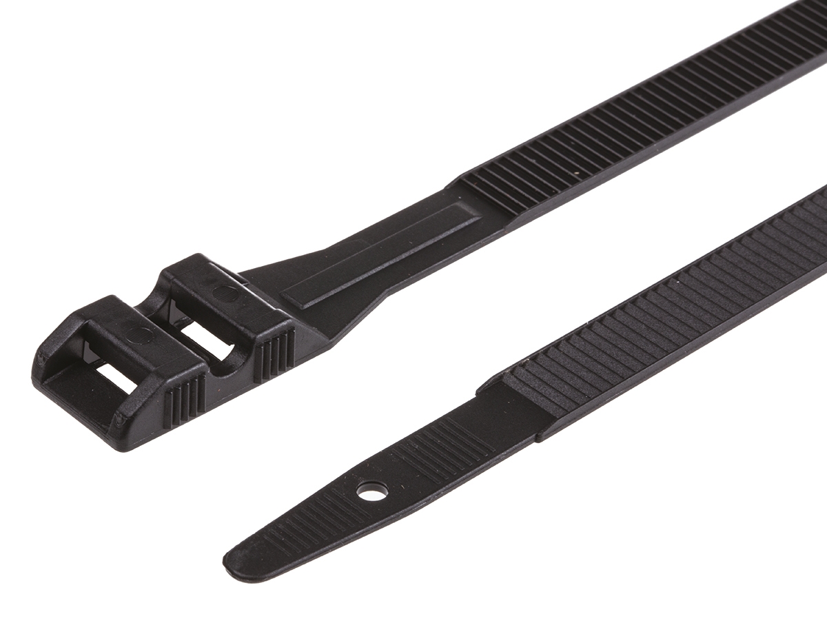 SES Sterling Cable Tie, 355mm x 9 mm, Black PA 12, Pk-100