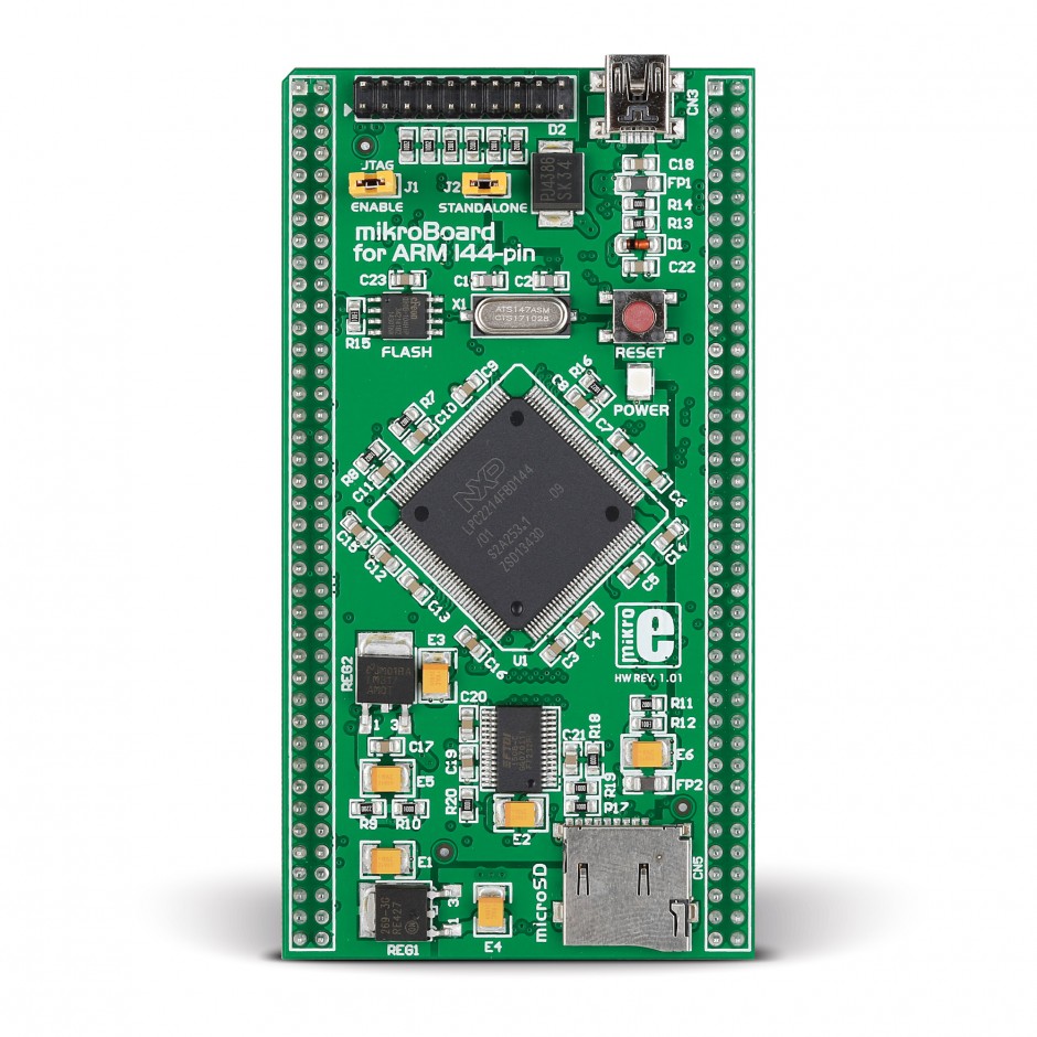 Brand-Rex MikroBoard For ARM 144-pin USB Board