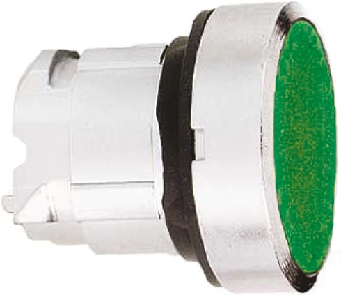 Schneider Electric Harmony XB5 Series Green Illuminated Spring Return Push Button Head, 22mm Cutout, IP66, IP67