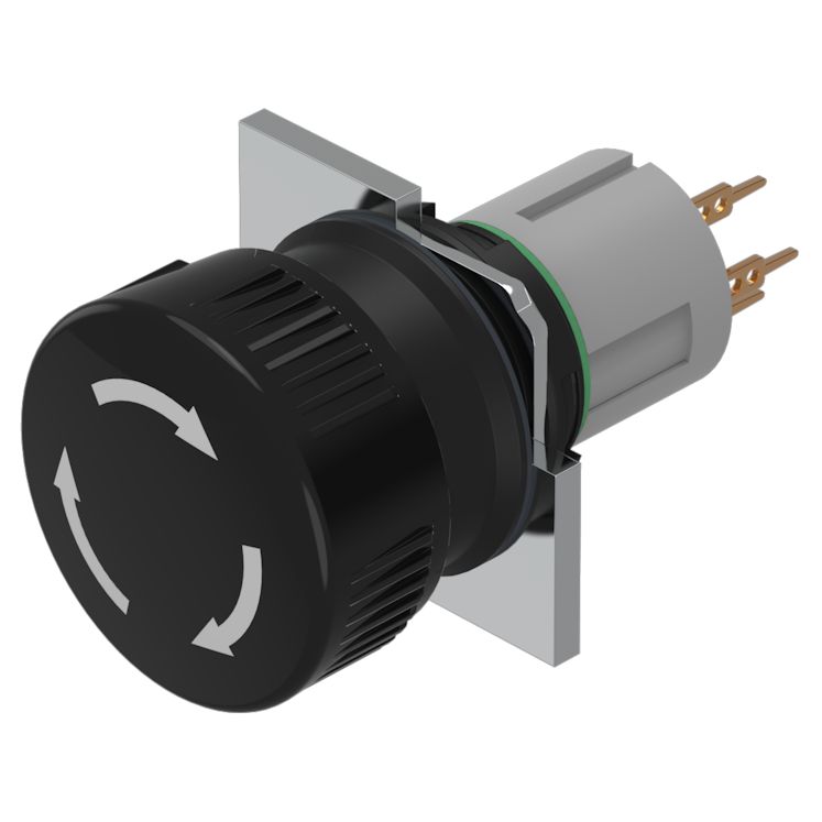 EAO Pushbutton Actuator for Use with Switching Devices