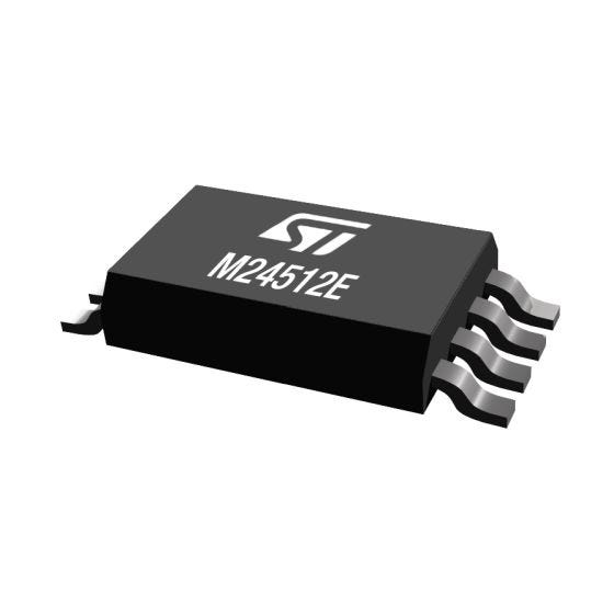 STMicroelectronics M24512E-FDW6TP,  512 kB EEPROM,  450 ns 8-Pin TSSOP-8 I2C