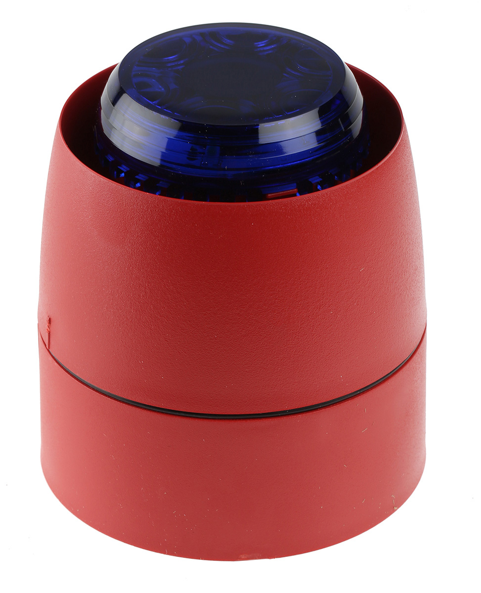 Cranford Controls Combi 32 Series Blue Sounder Beacon, 18 → 35 V dc, Wall Mount, 93dB at 1 Metre