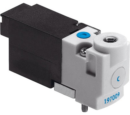 Festo Monostable Pneumatic Solenoid Valve - Electrical Metric M3 MHP1 Series 12V dc
