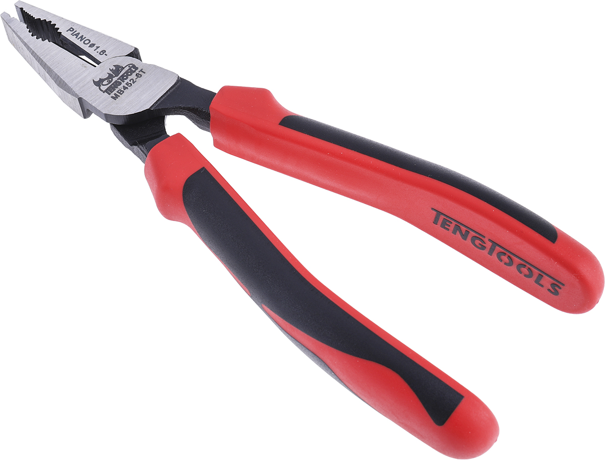 Teng Tools Combination Pliers, 197 mm Overall, Straight Tip, 11mm Jaw
