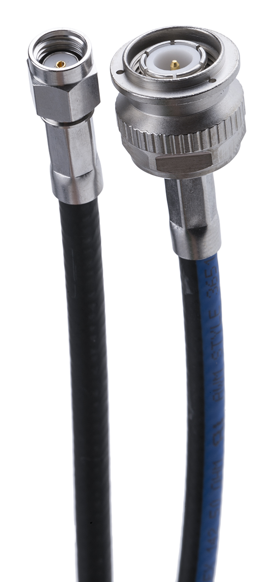 Huber+Suhner Reverse SMA Series Male RP-SMA to Male TNC, 1 m 50 Ω