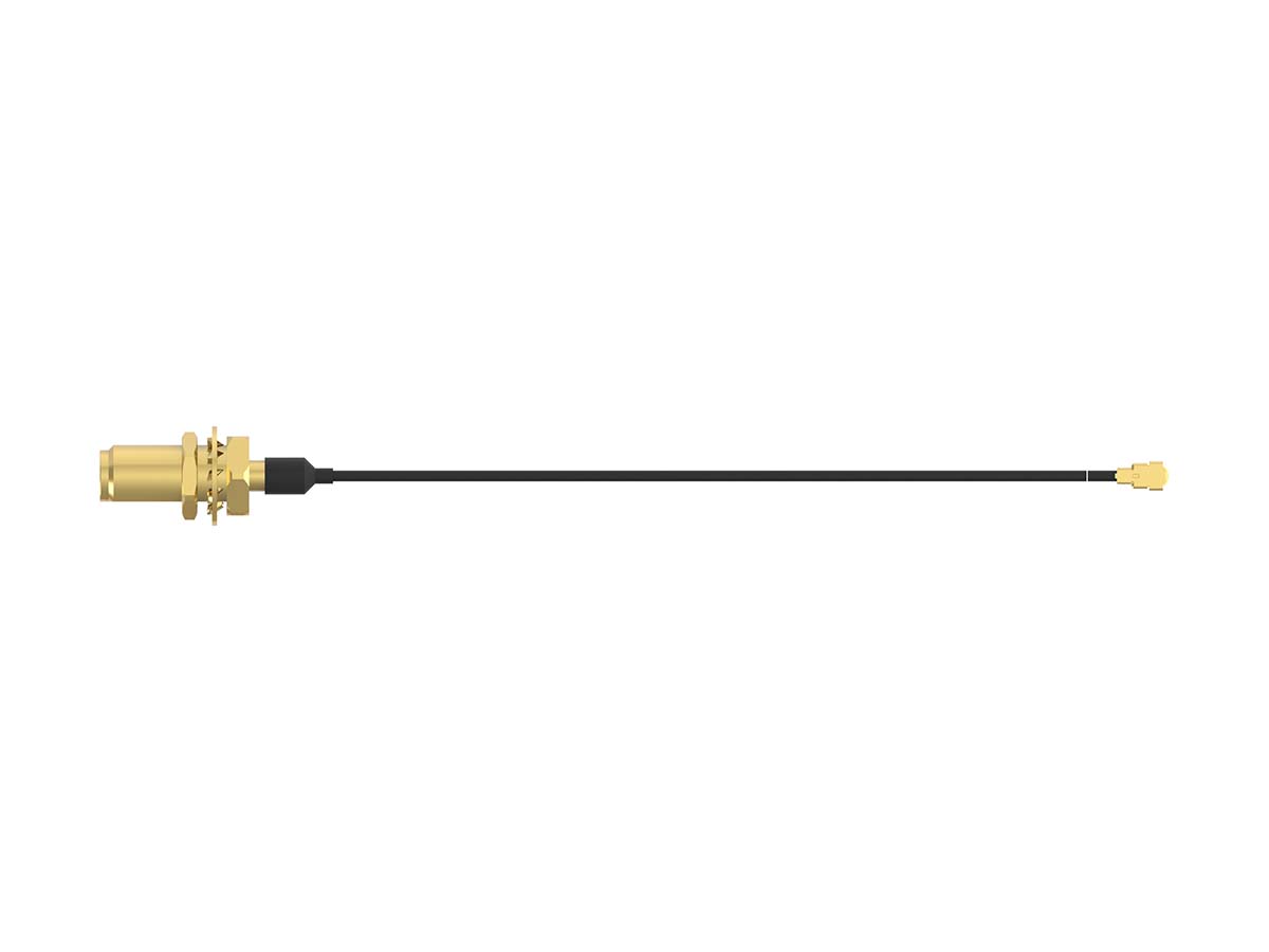 TE Connectivity 2016682 Series Female SMA to Male UMCC, 200 mm 50 Ω