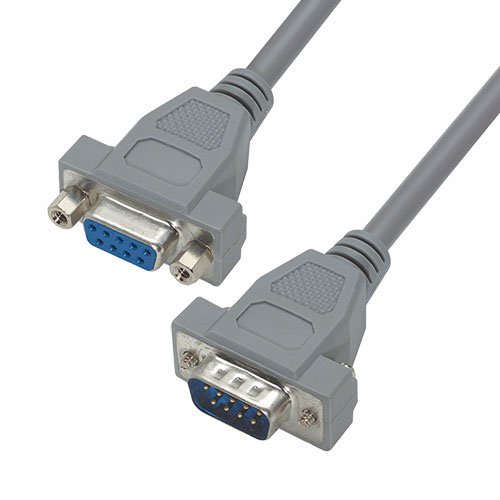 L-Com Male DB9 to Female DB9 Serial Cable, 5ft PVC, CSM Series