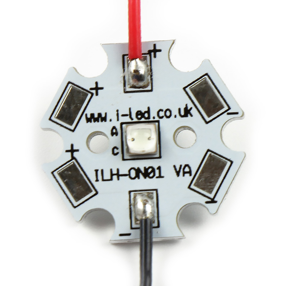 ILS ILH-OG01-UL90-SC221-WIR200., OSLON 1 LED Array, 1 White LED (6500K)