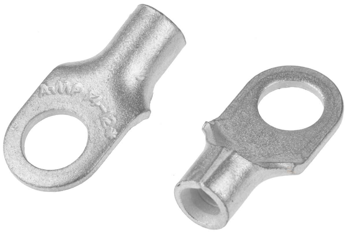 TE Connectivity, SOLISTRAND Uninsulated Ring Terminal, M5 (#10) Stud Size, 1.65mm² to 4.17mm² Wire Size