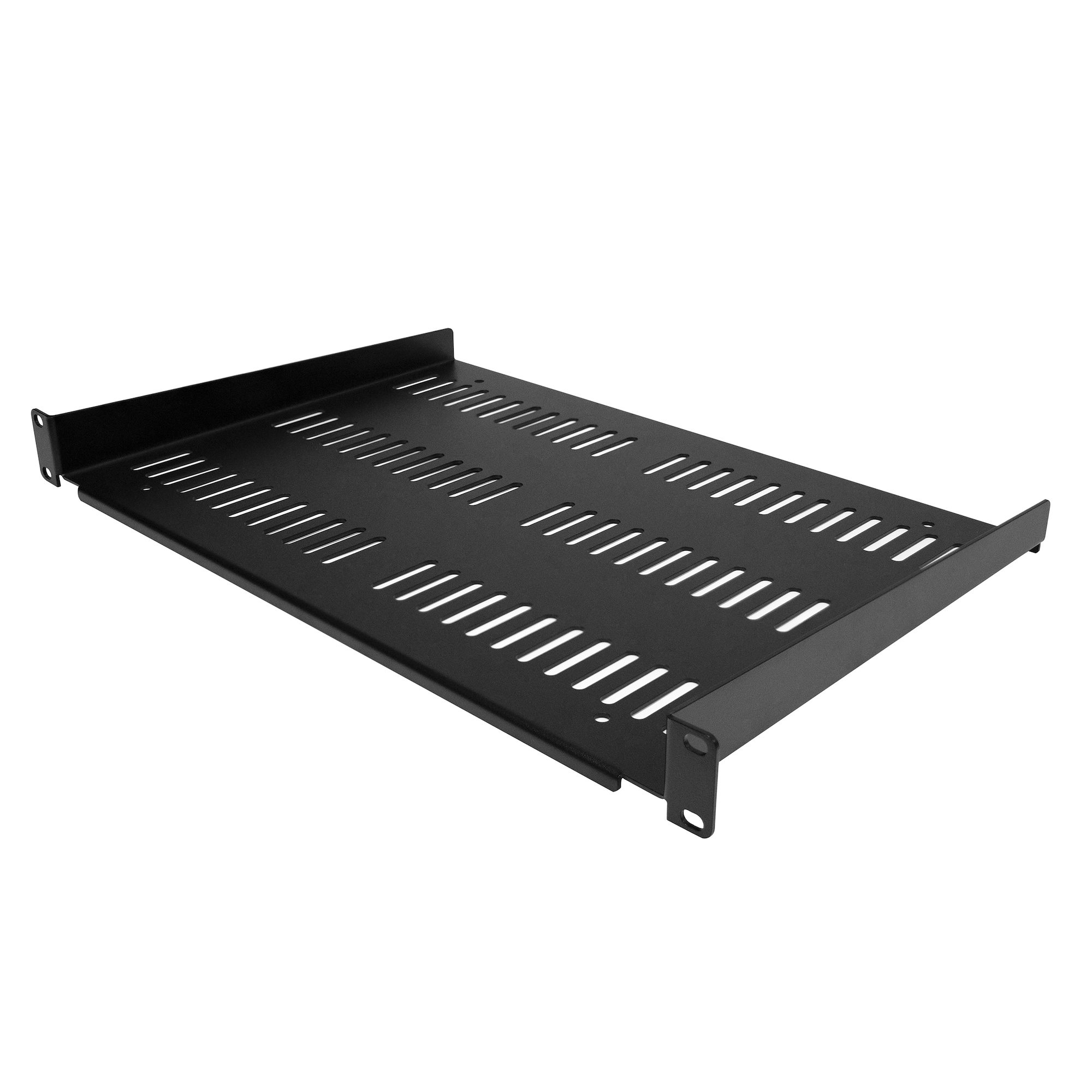 StarTech.com Black Shelf, 1U, 25kg Load, 483mm x 483mm