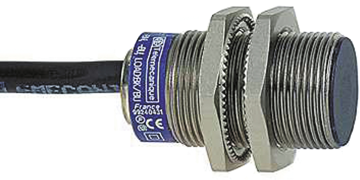 Telemecanique Sensors Inductive Threaded Barrel Proximity Sensor, M18, 10 mm Detection, PNP NO, 12 → 24 V dc