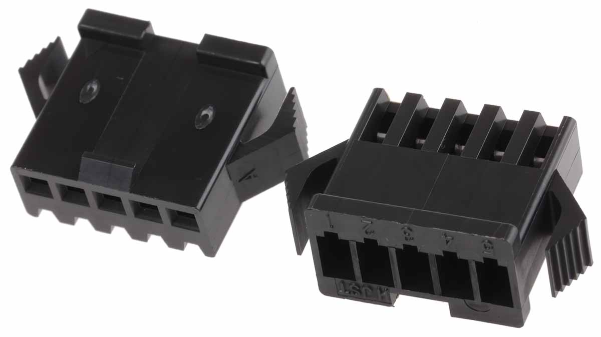 JST Male Connector Housing, 5 Way, 1 Row