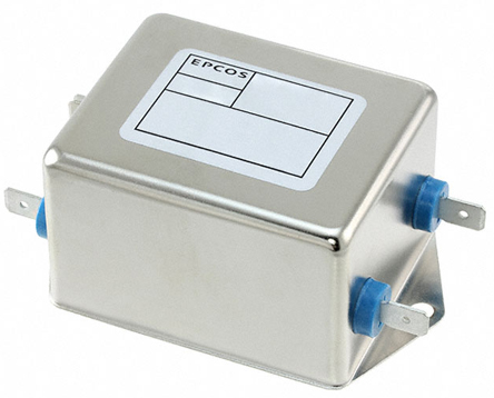 EPCOS, B84113H 6A 250 V ac/dc 50 → 60Hz, Chassis Mount EMC Filter, Lug, Tab Connector, Single Phase