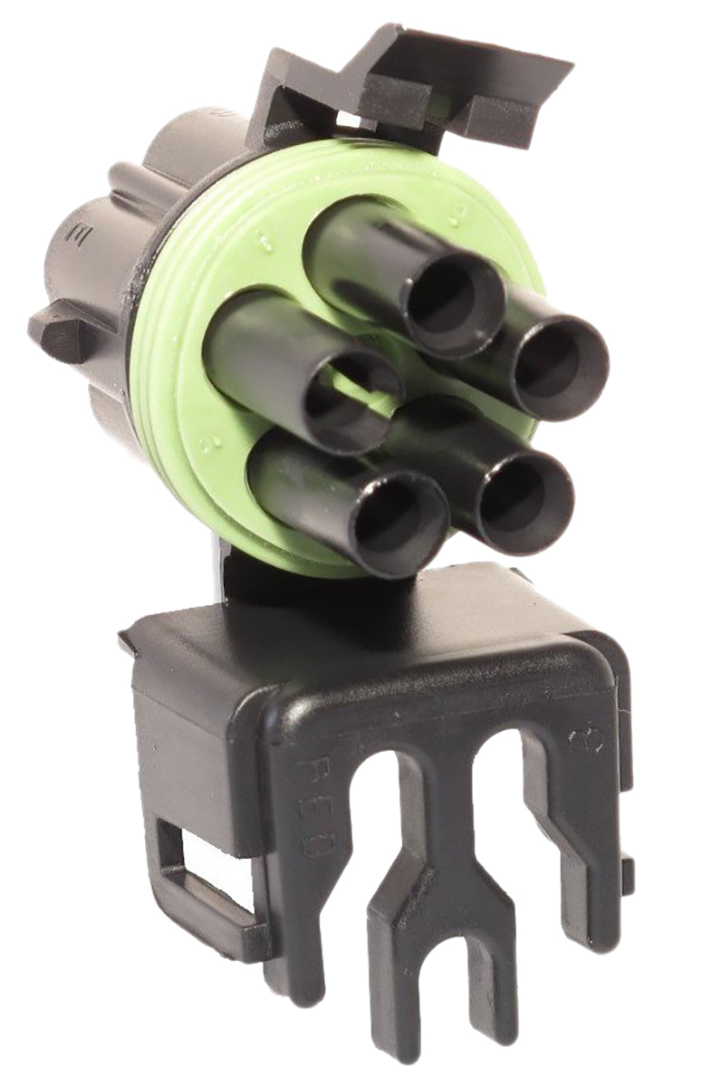 Delphi, Weather-Pack Automotive Connector Plug Black Cable Mount 5 Way, Crimp Termination 12034342