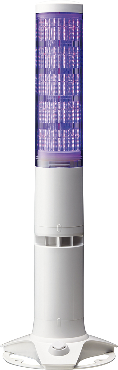Patlite LA6-POE Series Clear Buzzer Signal Tower, 5 Lights, Direct Mount