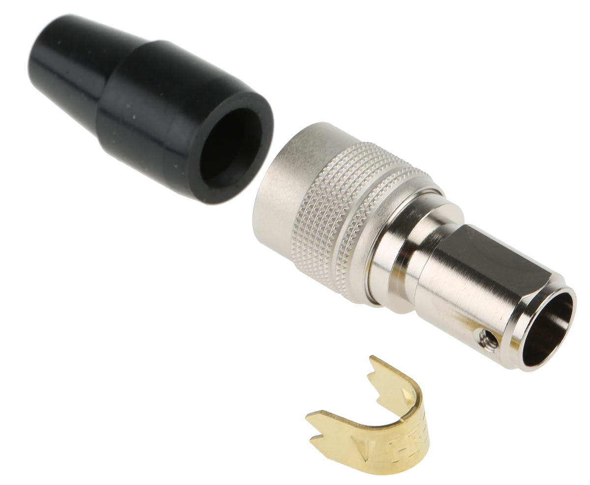 Hirose Circular Connector, 10 Contacts, Cable, Miniature Connector, Plug, Male, HR10 Series