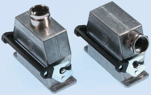 EPIC H-B Heavy Duty Power Connector Hood, 16 Contacts, PG21 Thread, Top Entry