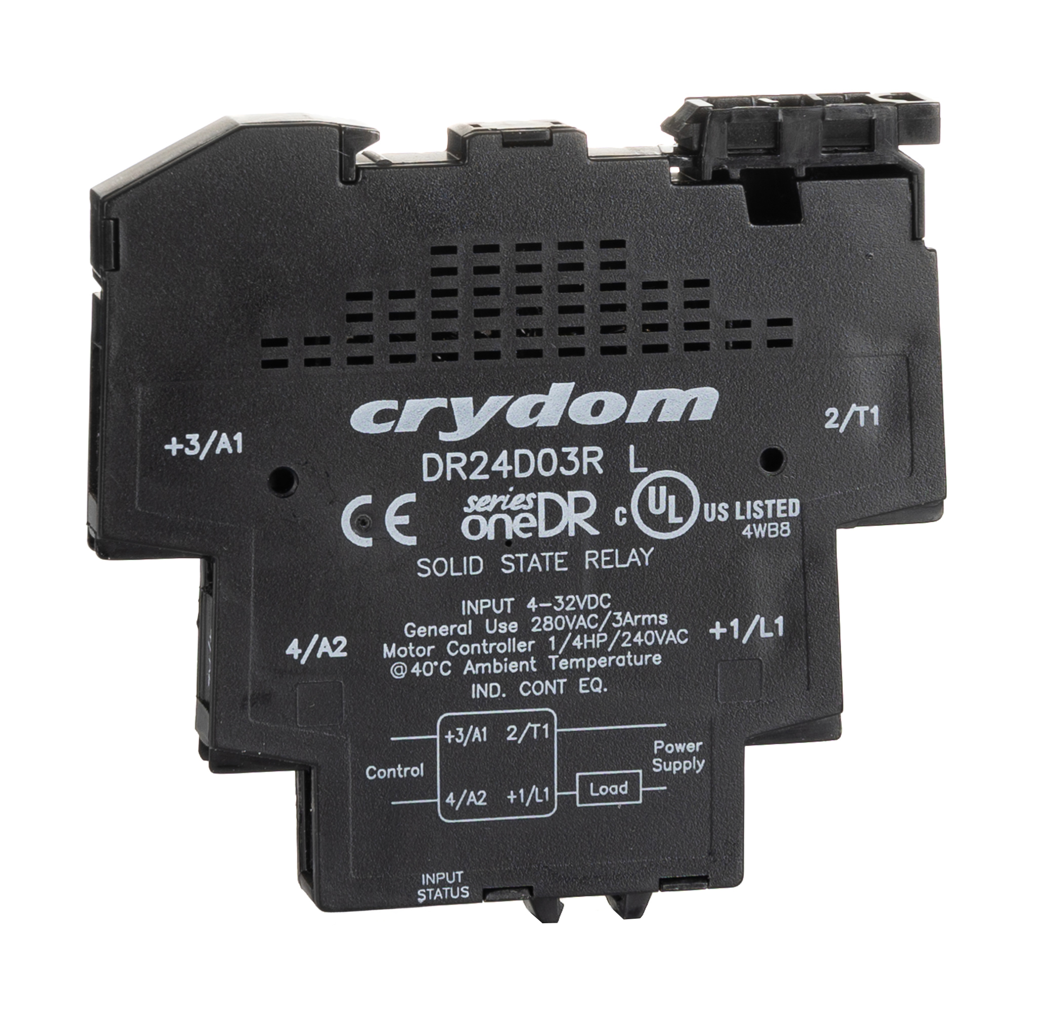 Sensata Crydom SeriesOne DR Series Solid State Interface Relay, 32 V dc Control, 3 A Load, DIN Rail Mount