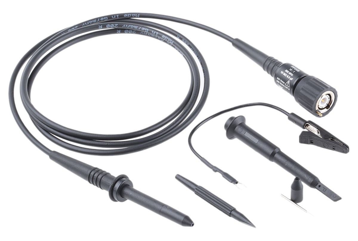 Teledyne LeCroy PP Series PP009-1 Oscilloscope Probe, Voltage Type, 500MHz, 1:10, BNC Connector