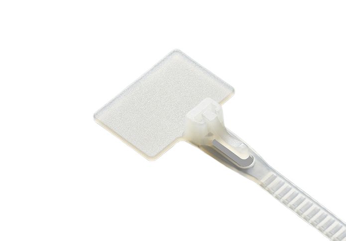 RS PRO Cable Ties, Releasable, 114mm x 3.6mm, Natural Nylon, Pk-100