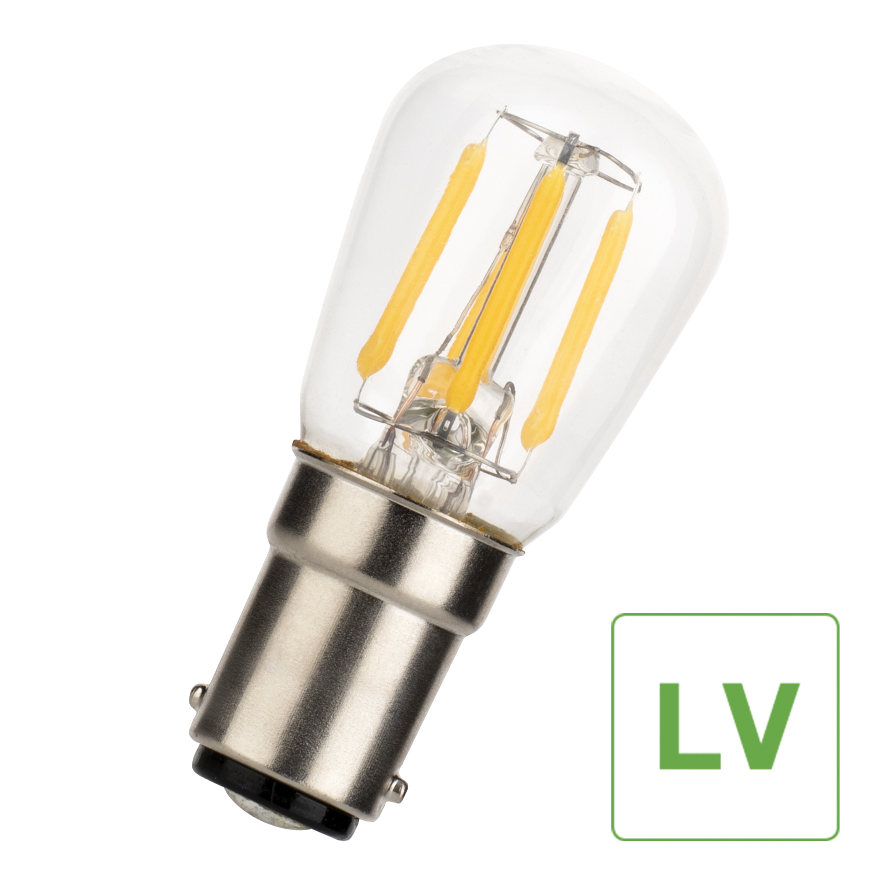 Bailey Electric & Electronics bv Low Voltage LED Bulb Ba15d LED Bulbs 2 W(18W), 2700K, Warm White, Pygmy shape