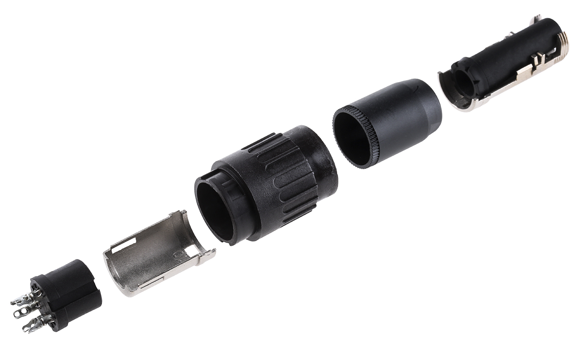 Amphenol Industrial, C 091 B 5 Pole M16 Din Socket, 5A, 300 V ac, Female, Cable Mount