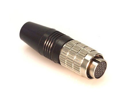 Hirose Circular Connector, 16 Contacts, Cable, Micro Connector, Plug, Male, HR25 Series