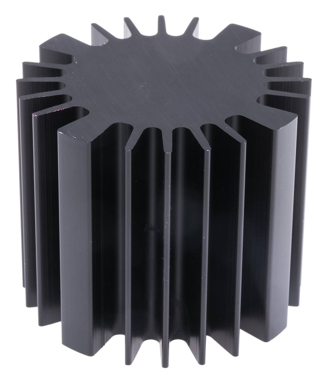 Fischer Elektronik Heatsink, Universal Round Alu, 1.5K/W, 60 (Dia.) x 50mm, Screw