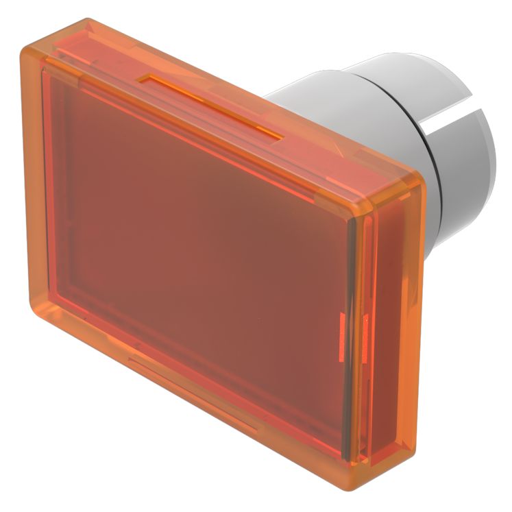 Indicator Lens Rectangle Style, Orange, 25.5 Long