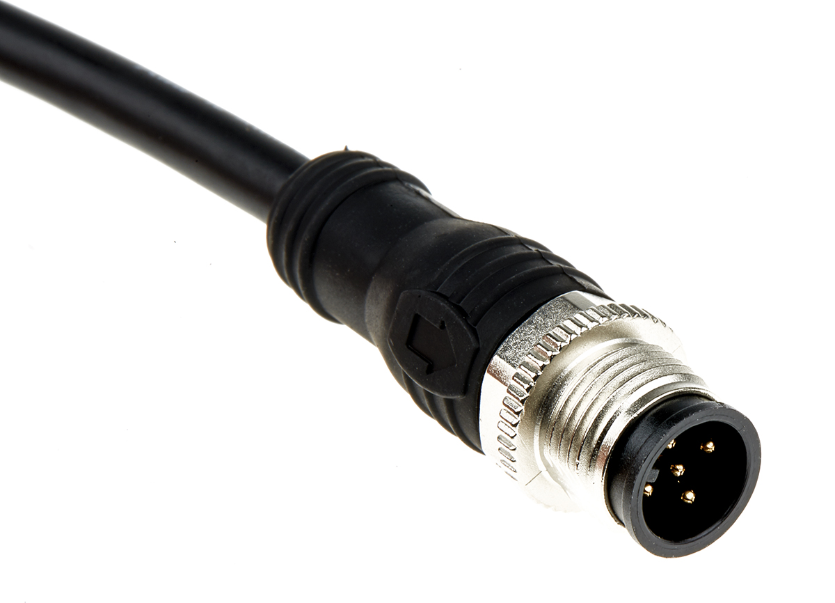 ABB Jokab Female 5 way M12 to Male 5 way M12 Sensor Actuator Cable, 2 m