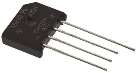 Vishay Bridge Rectifier, 8A, 200V, 4-Pin