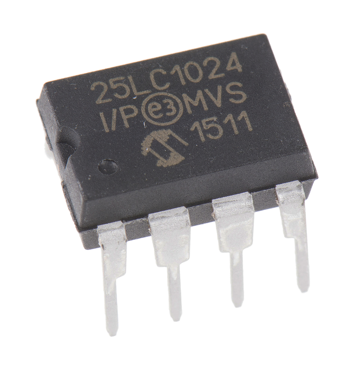Microchip 25LC1024-I/P,  1 MB Serial EEPROM,  50 ns 8-Pin PDIP Serial-SPI