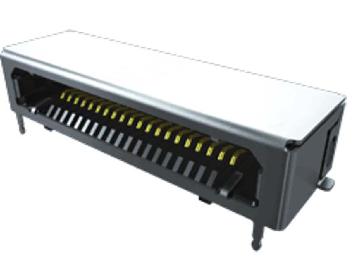 Samtec FCS8 Series Straight Surface Mount PCB Socket, 10-Contact, 1-Row, 0.8mm Pitch, Solder Termination