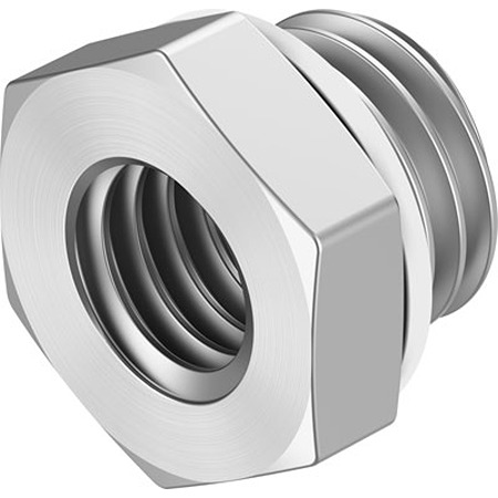 Festo NPFC-RS Series Reducer Nipple, G 1/4 to G 1/8, Threaded Connection Style, NPFC-RS-G14-G18-MF