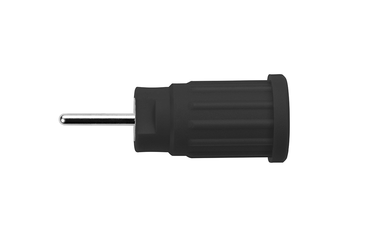 Schutzinger Black Female Banana Socket, 4 mm Connector, PC Pin Termination, 24A, 1000V, Nickel Plating
