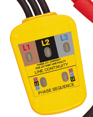 Martindale PC 15250 Phase Rotation Tester, CAT IV 600 V, 60Hz Max, 600V ac Max