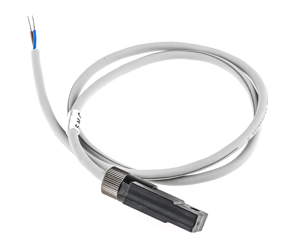 SMC Reed Pneumatic Switch, D-C7 Series, 24V dc, with LED indicator