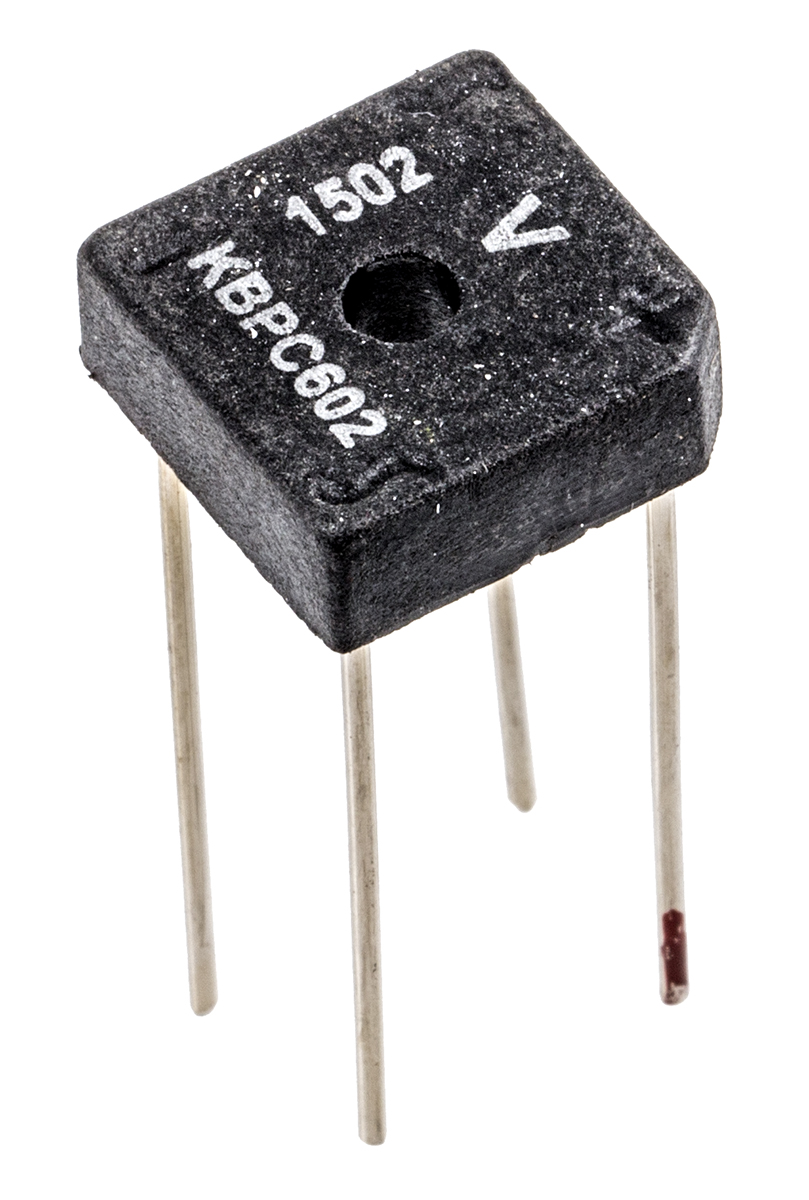 Vishay Bridge Rectifier, 6A, 200V, 4-Pin