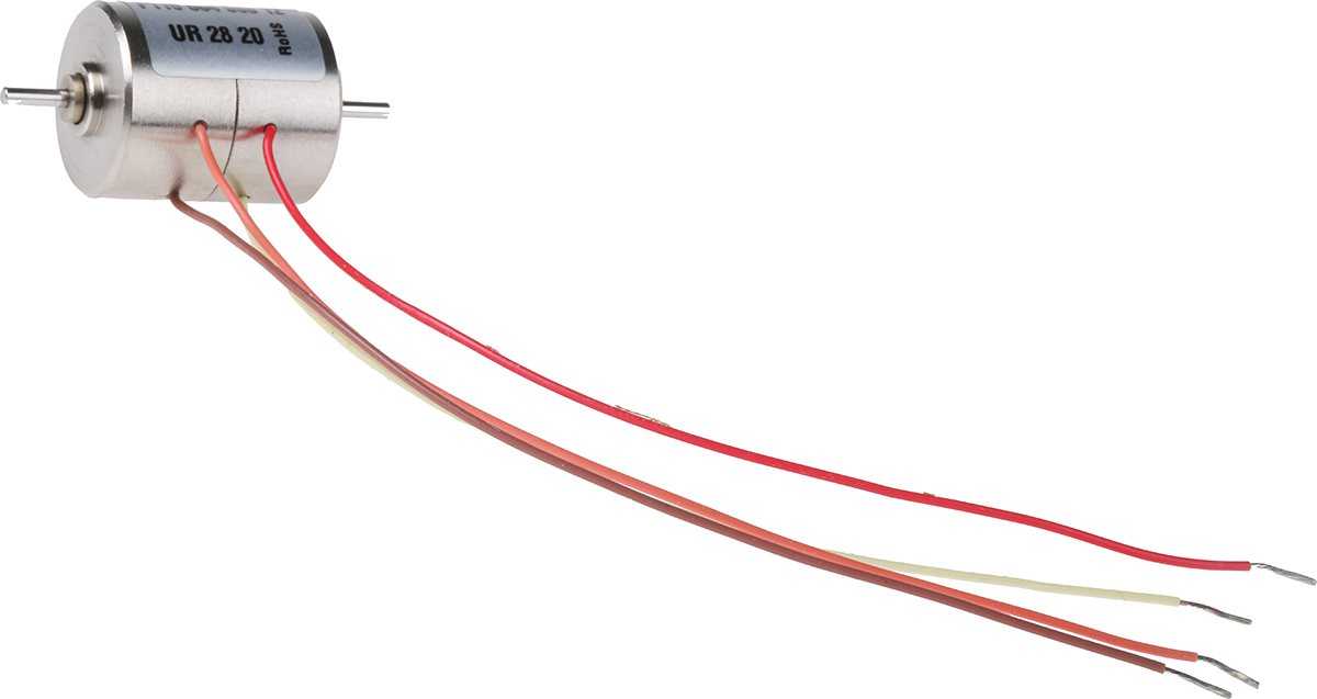 Portescap Disc Magnet Stepper Motor, 7mNm Torque, 7.4 V, 15°, Ø16mm Frame, 1.5mm Shaft