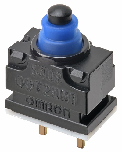 Omron Pin Plunger Subminiature Micro Switch, PCB Straight Terminal, 1 mA, SPST -NC, IP67