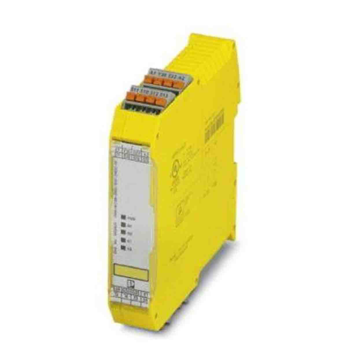 Phoenix Contact PSRmini PSR-MC38 0 Auxiliary Contacts Safety Relay 24V dc, Dual-Channel 2 Safety Contacts