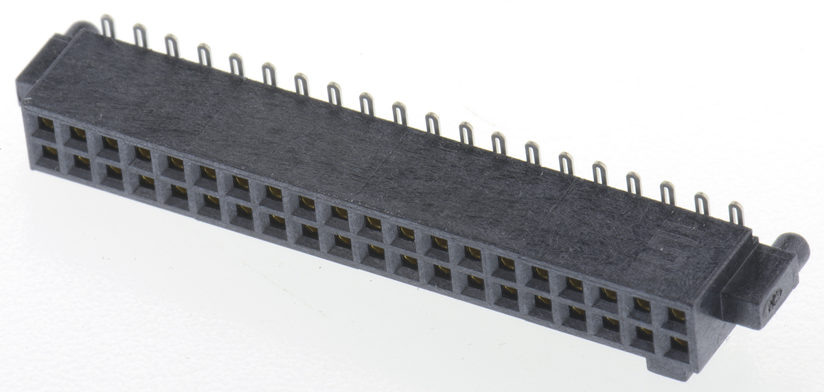 Samtec SFM Series Straight Surface Mount PCB Socket, 40-Contact, 2-Row, 1.27mm Pitch, Solder Termination
