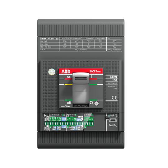 ABB, SACE Tmax XT MCCB Molded Case Circuit Breaker 3P 160A, Breaking Capacity 10 kA, Fixed Mount