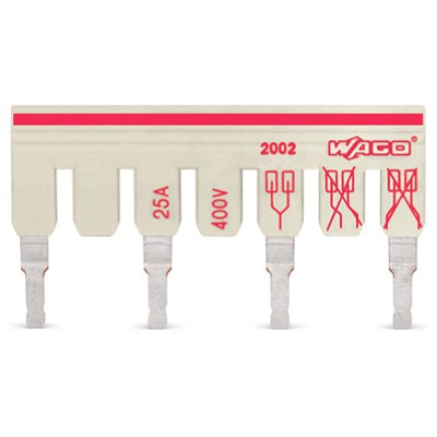 WAGO TOPJOB S Series Staggered Jumper for Use with DIN Rail Terminal Block, 25A