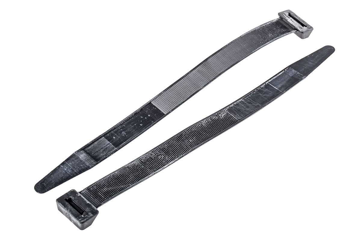 RS PRO Cable Tie, Flame Retardant, 254mm x 17.8 mm, Black Nylon, Pk-50
