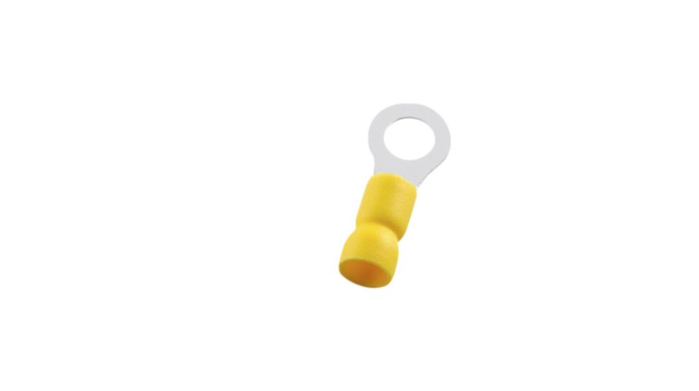 Ring terminal yellow 10.5mm, Vinyl