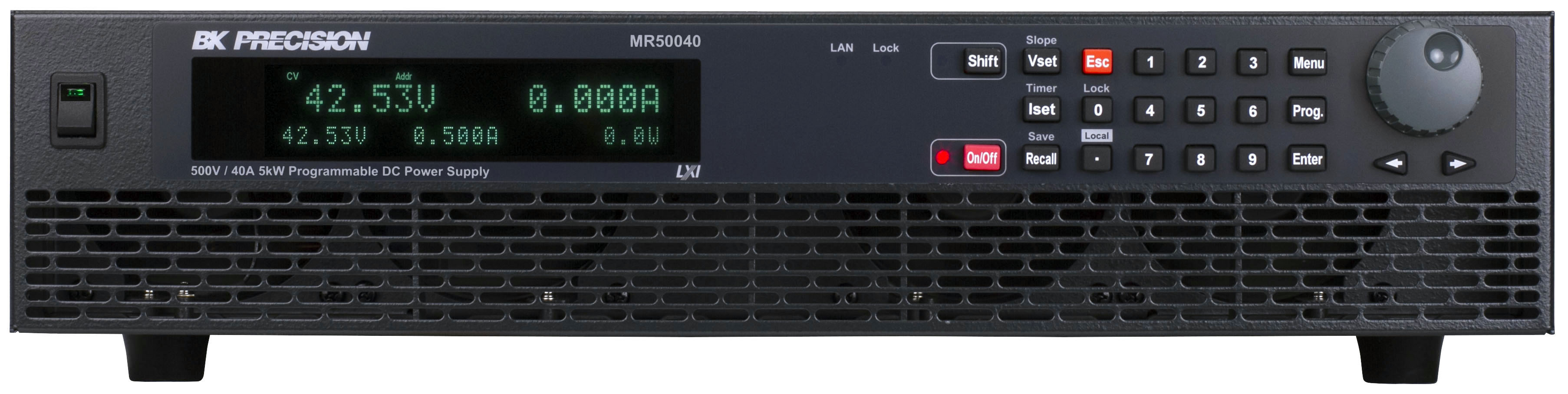 BK Precision MR Series Bench Power Supply, 500V, 40A, 1-Output, 5000W