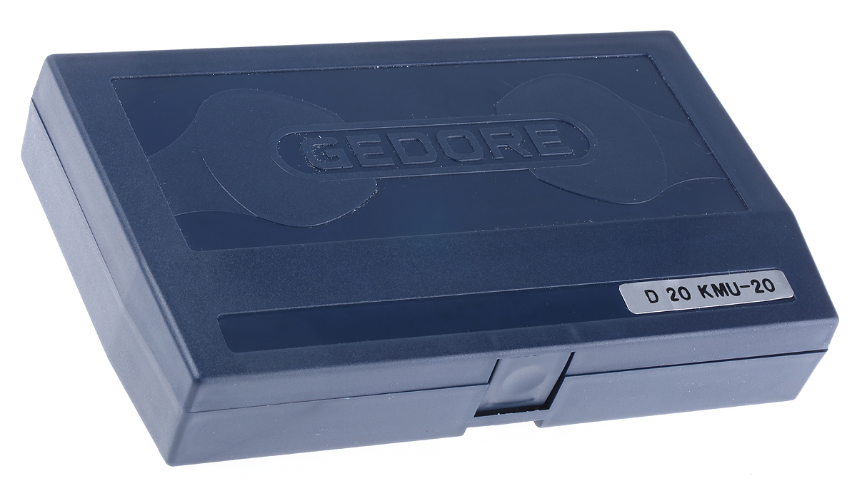 Gedore 37-Piece Metric 1/4 in Standard Socket/Bit Set with Ratchet, 12 point; Hex Bit; Phillips Bit; Pozidriv Bit;